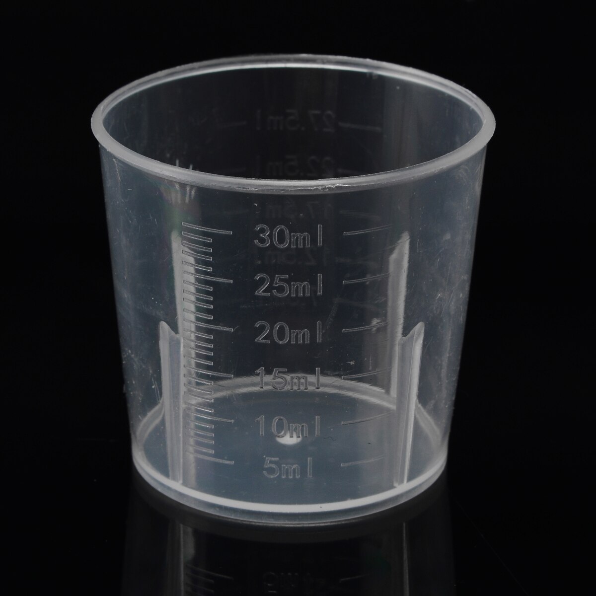 10pcs 30ML Plastic Clear Measuring Cups Medicine Measure Cups Cup with Graduated Kitchen Tool Supplies