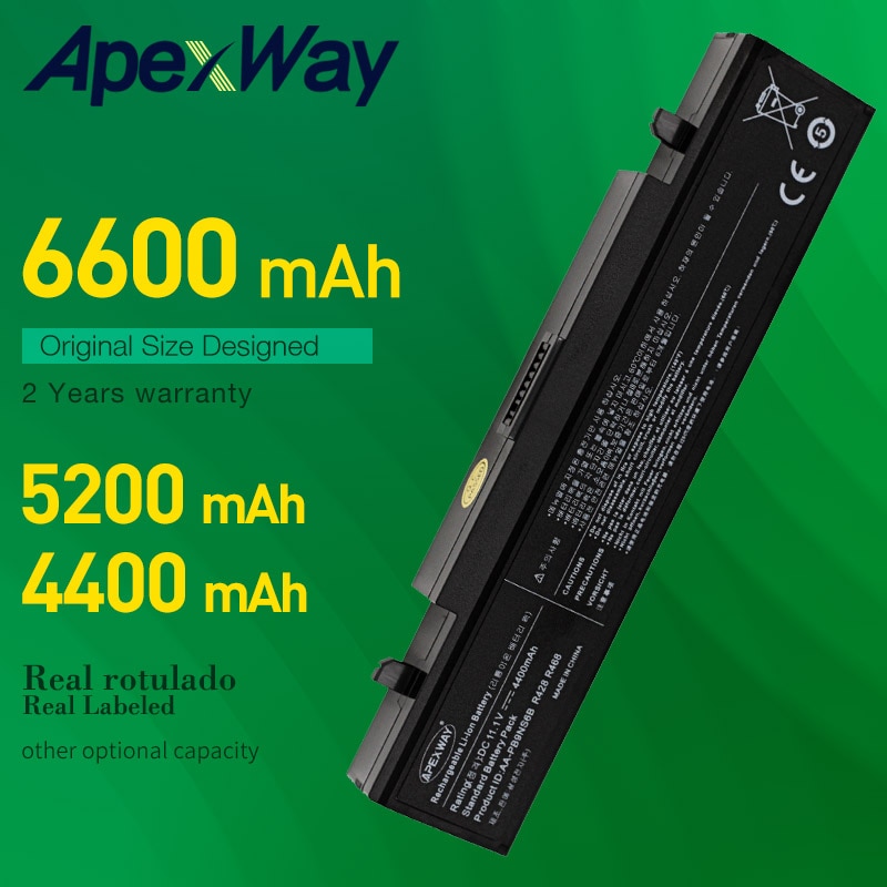 4400mAh batterie d'ordinateur portable pour Samsung NP300 RC710 RF411 RF512 RF711 RF712 RV420 RV440 RV509I RV520 RV540 RV72 AA-PB9NC5B AA-PB9NC6B