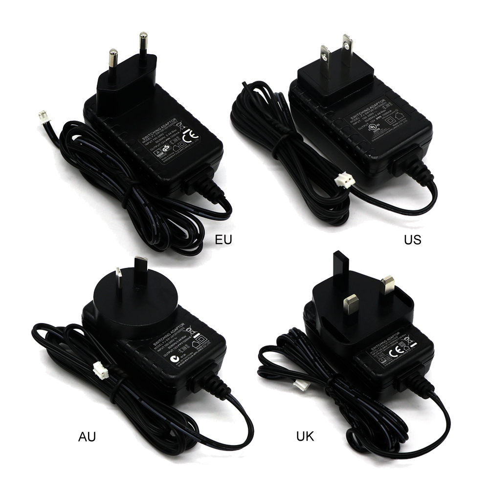 Jeatone Dc 12V 1A Intercom Monitor Voeding Adapter 2 Pin Plug, Uk, Us, Eu, au P Systeem