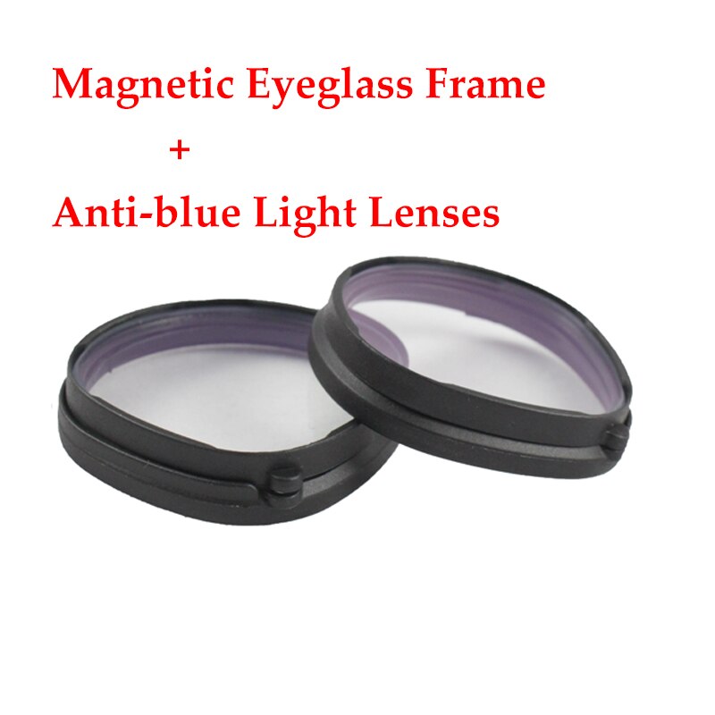 Anti-Blue Light Lenses for Oculus Quest 2 - Magnetic VR Prescription Lens Frame Clip: Set