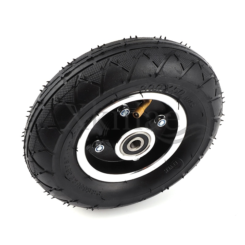 200x50 Electric Scooter Filled tire Wheel 200*50 Solid Tyre with Alloy Hub 8" Trolley Caster