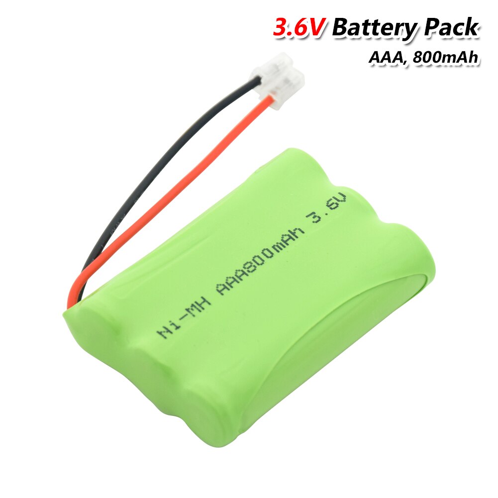 3.6V 800Mah 3 * Aaa Oplaadbare Ni-Mh Batterij Groep Universele Connector 800Mah Oplaadbare Ni-Mh Aaa 3.6V Batterij Packs