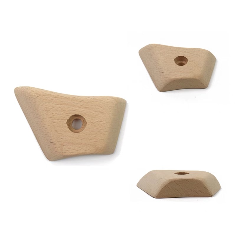 Klätterpunkt i trä, klätterträning, klättergrepp, klippvägg, klättergrepp för barn och gym, olika skruvbara klätterhängbrädor