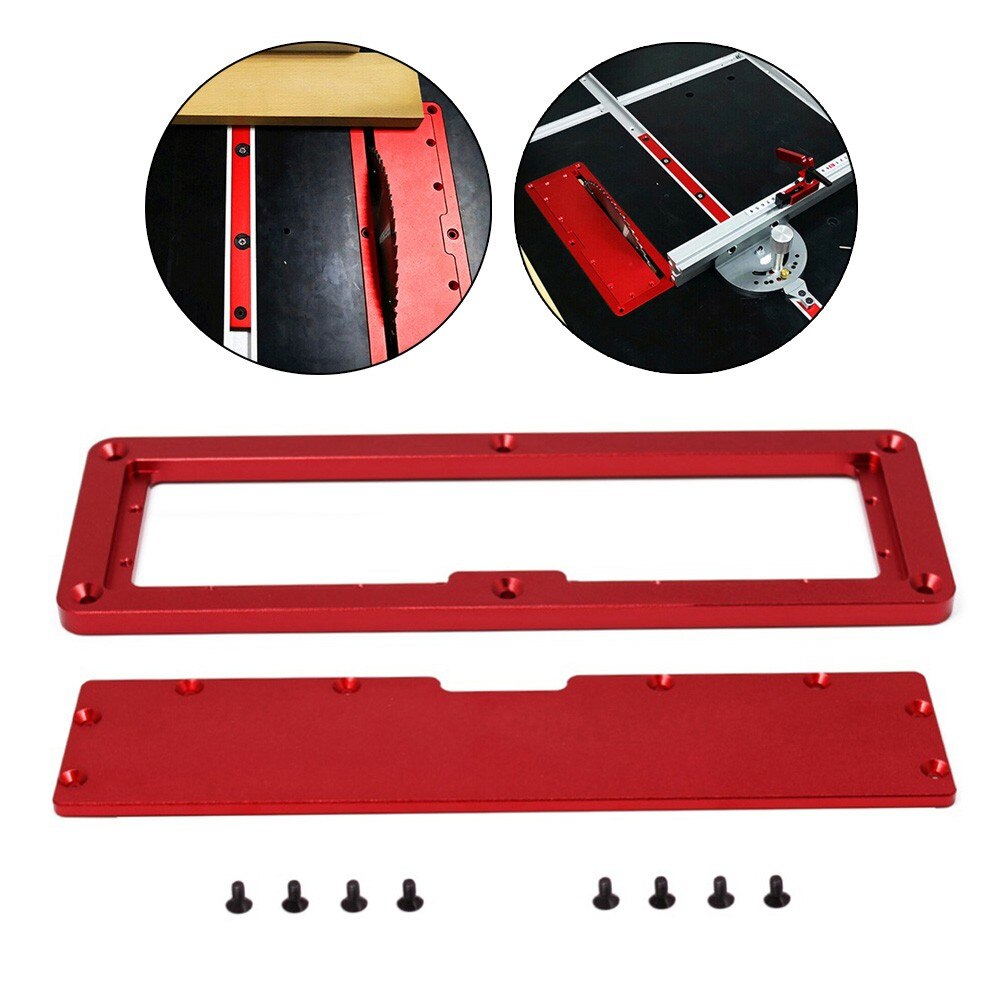 Electric Circular Saw Flip Cover Plate Flip-Floor Table Special Cover Plate Adjustable Aluminium Insert Plate For Table Saw