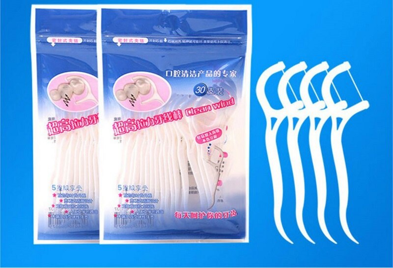 30 stk interdental børste tænder stick tandstikker tandtråd 5 zcf 334