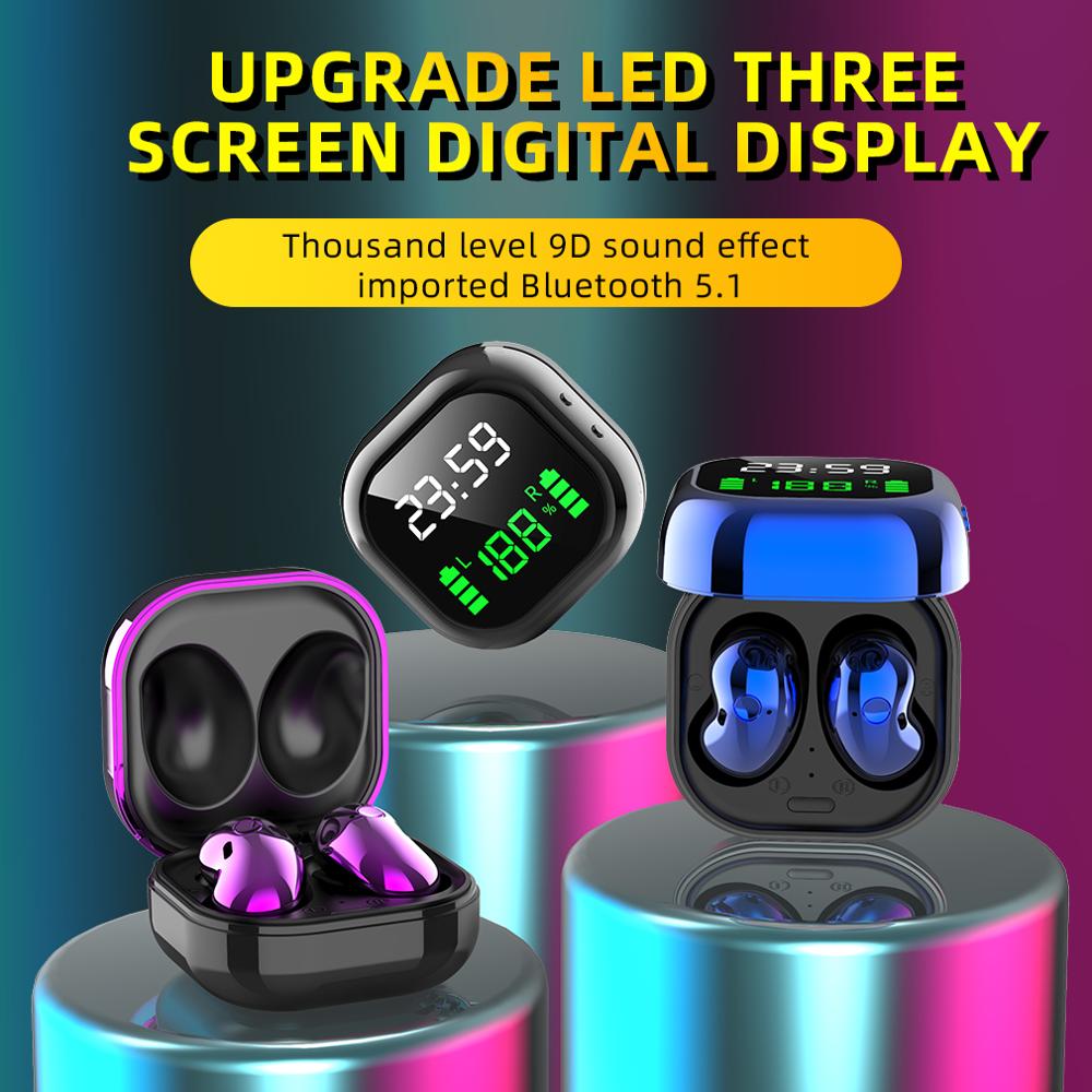 S6 Plus Bluetooth Earphone Music Headset Waterproof Earpiece Sport Earbuds For Iphone Huawei OPPO Xiaomi TWS Wireless Headphones