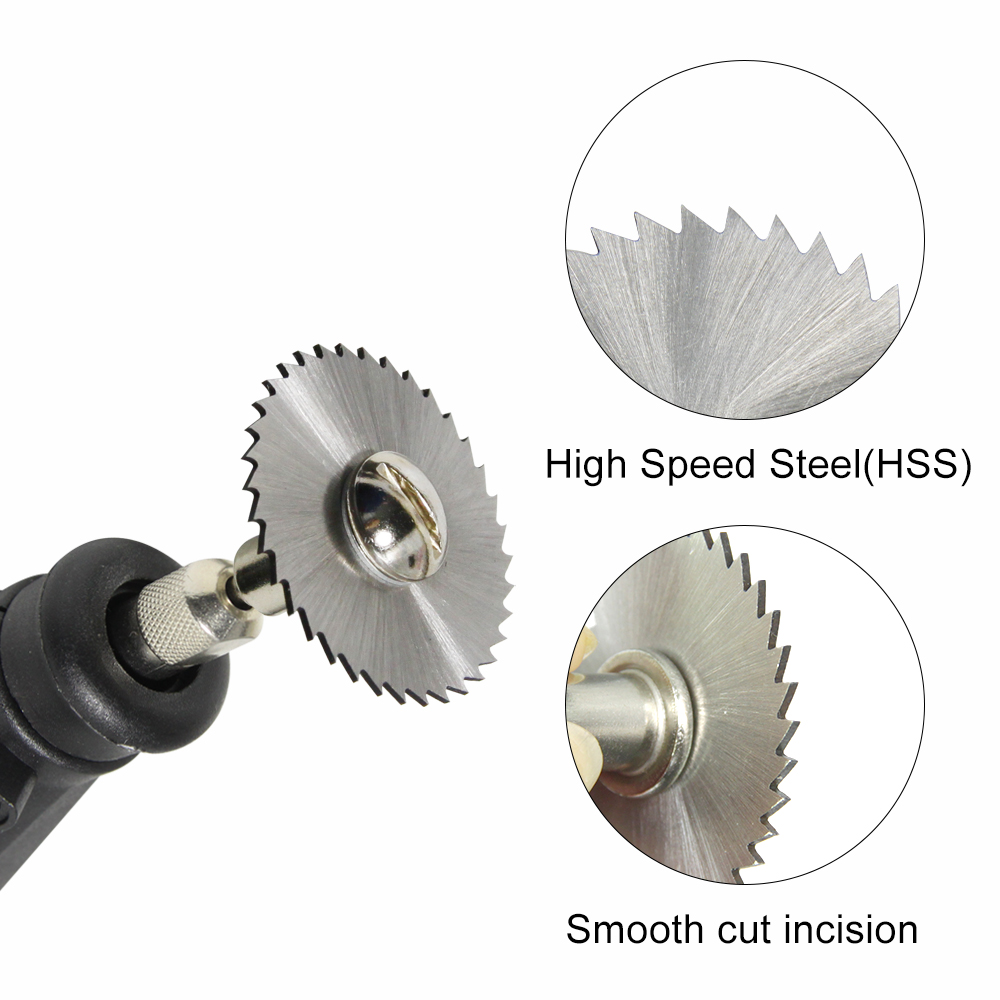 mini discoteca da taglio per metalli lama per sega circolare in acciaio inossidabile discoteca da taglio per legno e plastica con mandrino per utensile rotante Dremel Accesso
