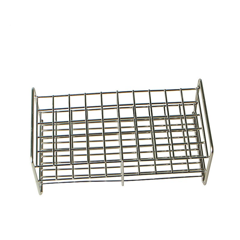 Reagenzglas Halfter Edelstahl Draht Rohr Gestell Reagenzglas Ständer Für Rohr Durchmesser 23mm/24mm/25mm/25,5mm 50 Brunnen 1 / PK