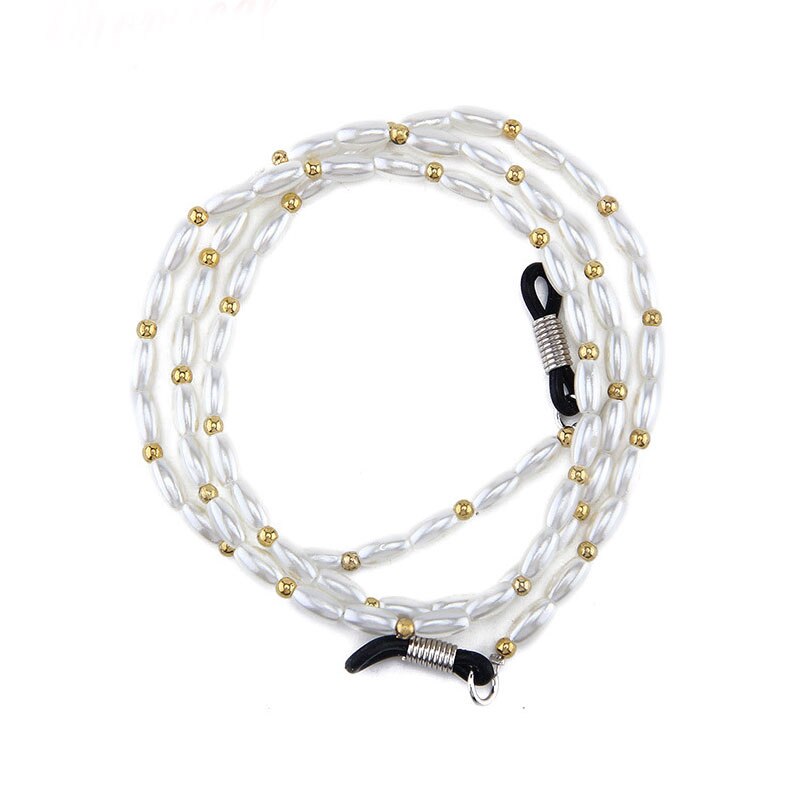 neue Brillen Sonnenbrille Perlen Jahrgang Kette Halfter Schlüsselband Halskette Sonnenbrille Halskette Brillen Schlüsselband Gurt: F3