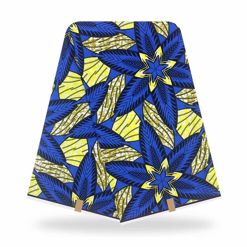 Seneste originale ægte afrikansk voks 100%  bomuldsstoffer stof med afrikansk vokstryk 6 yards til syning  y20702-6