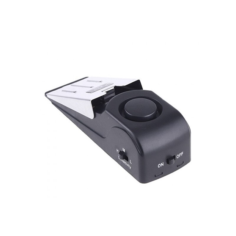 120dB Door Stop Alarm System Home Security Wedge Shapped Stopper Blocking System For Hotel Travelling