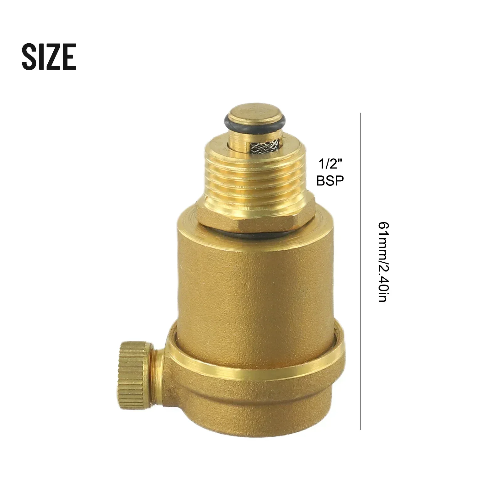 Brass Solar Water Heater Air Vent Valve, Automatic Pressure Release & Cold Water Systems Low Pressure Vessels