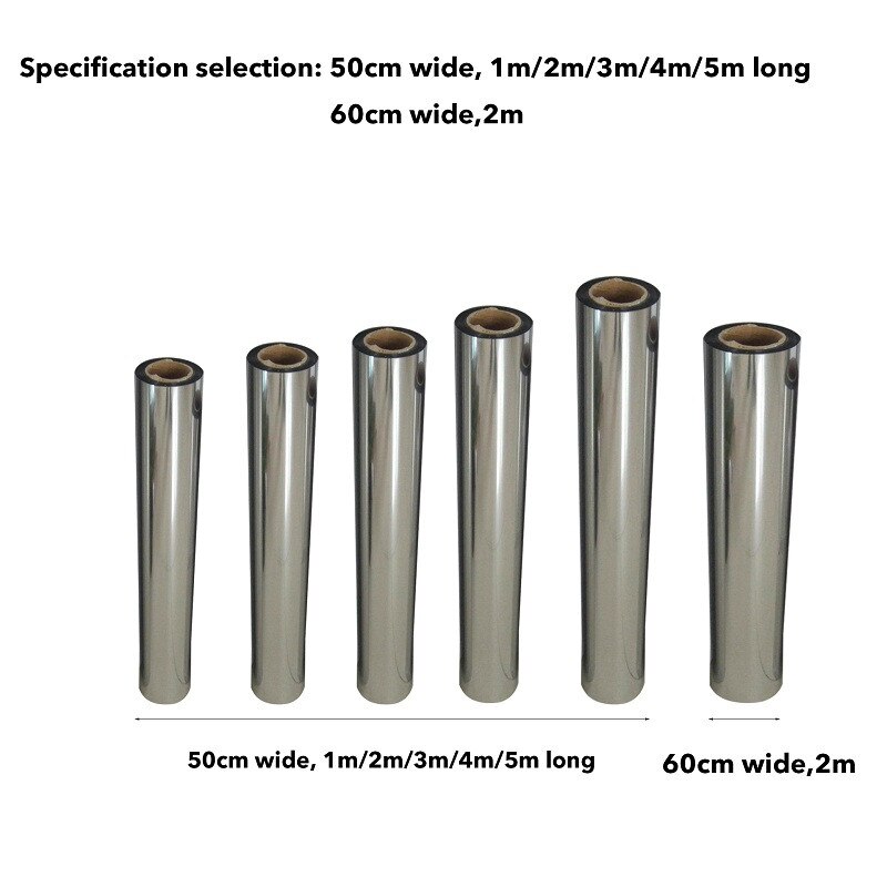 Window Film Wall Sticker 1/2/3/4/5M Reflective Anti UV Window for Home and Office Privacy One Way Adhesive Mirror Sticker