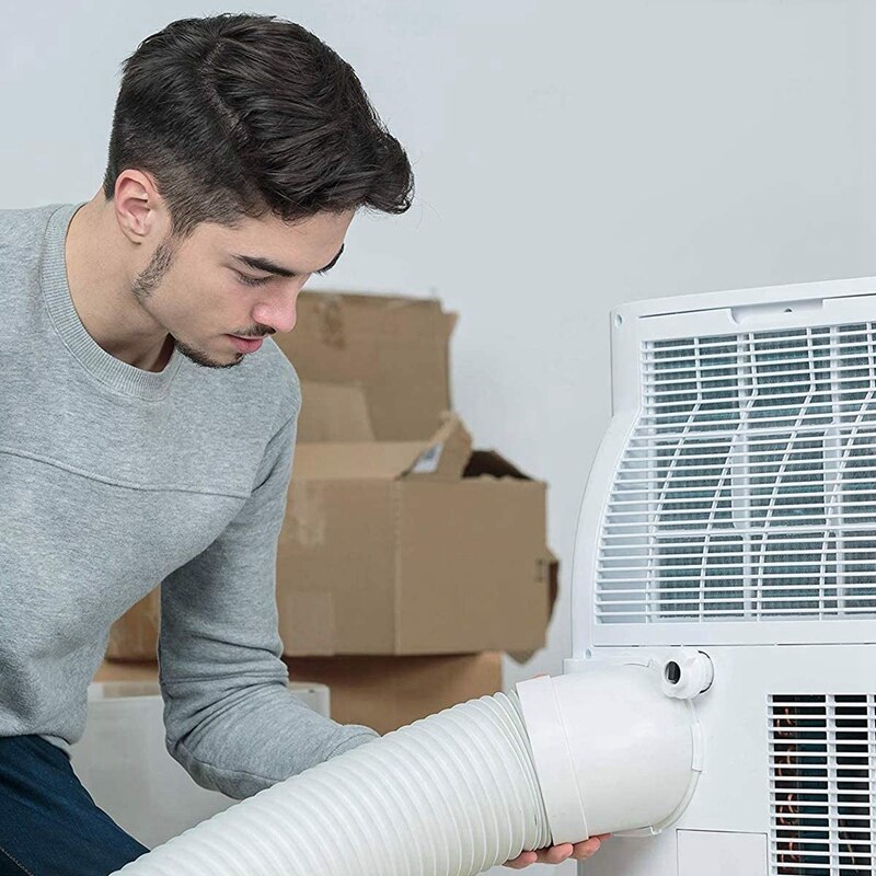 Exhaust Hose for Portable Air Conditioner, Exhaust Vent with 5.9 Inch Diameter,Clockwise Thread & Length Up to 59 Inches