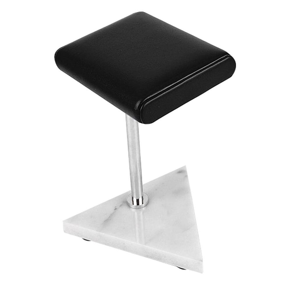 Marmer En Pu Lederen Horloge Houder Stand Opbergdozen Case Horloge Vitrine Sieraden Organisator: StyleB-2