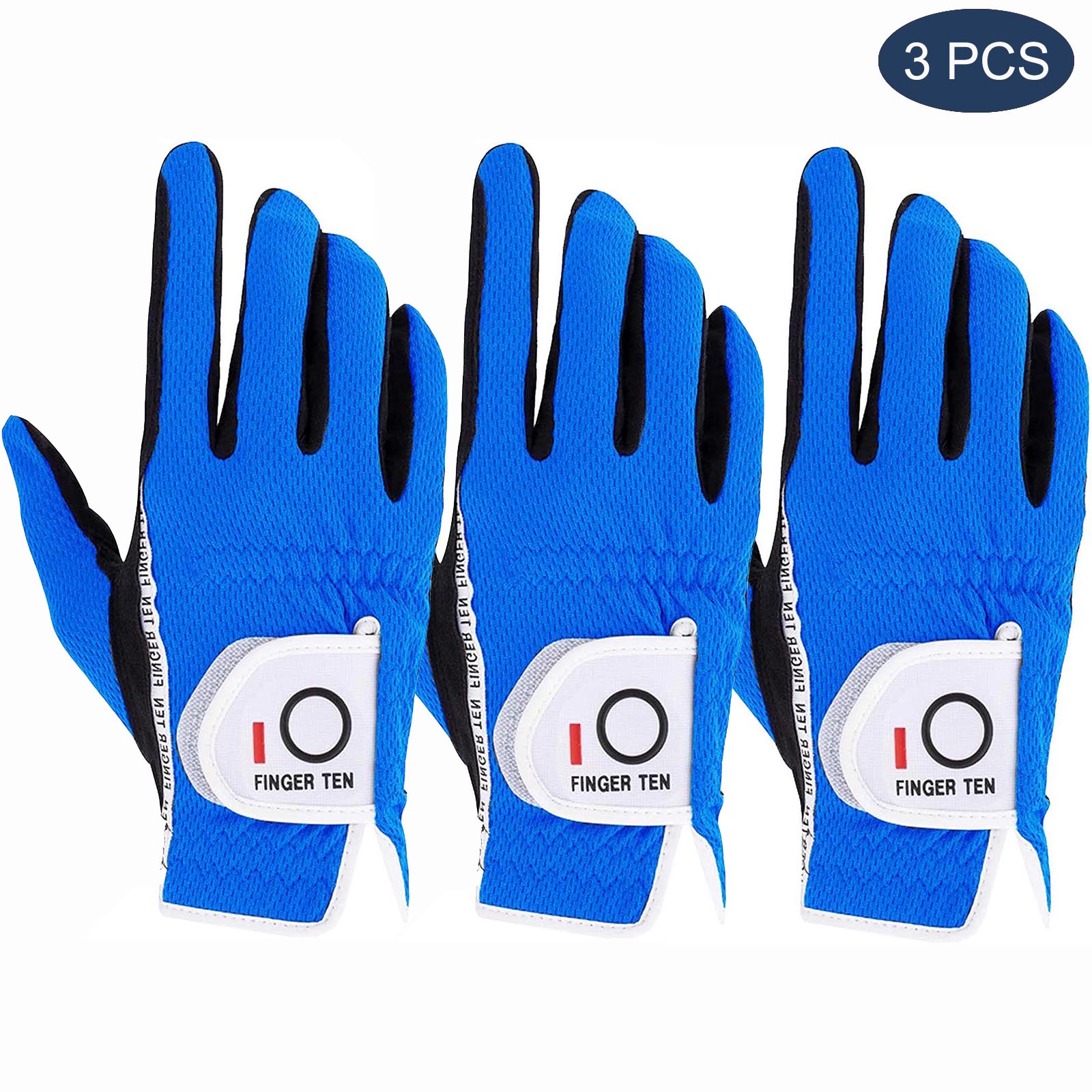 Linkerhand Rechterhand Golf Handschoenen Mannen 3 Stuks Prestaties Mesh Antislip Zachte Micro Ademend Zwart Grijs Groen Handschoen