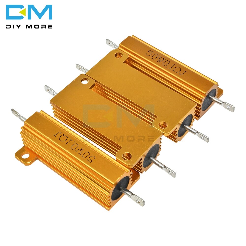 0,5 R 1R 2R 4R 6R 8R 10R 20R 50W Aluminium Hülse Untergebracht fallen Energie Wirewound Widerstand 1K 5% + 5% -5% 0.5/1/2/4/6/8/10/20/50/100 Ohm
