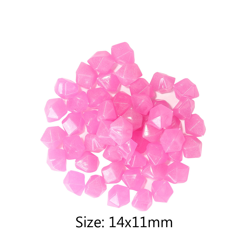 100Pcs Luminous Glowing Stones GloIin the Dark Garden Outdoor Aquarium Accessories for Fish Tank Decoration: Style D
