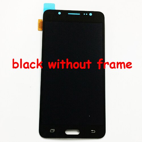 Pour Samsung Galaxy J5 écran LCD J510 SM J510F J510FN J510M J510Y/DS panneau LCD + cadre d'assemblage de numériseur d'écran tactile: black without frame
