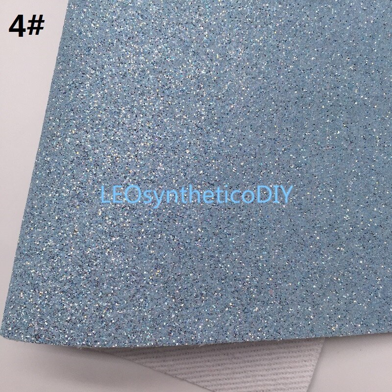 1PC 21X29CM Glitter Fabirc, Fine Glitter Leather, Glitter Leather Sheets For Making Bows LEOsyntheticoDIY T444: 4