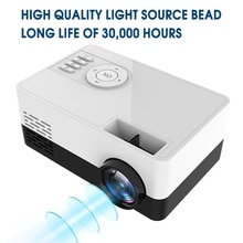 J15 Mini Projector Ondersteuning 1080P AV USB SD Card USB Huis Projector Draagbare Pocket Beamer VS J9