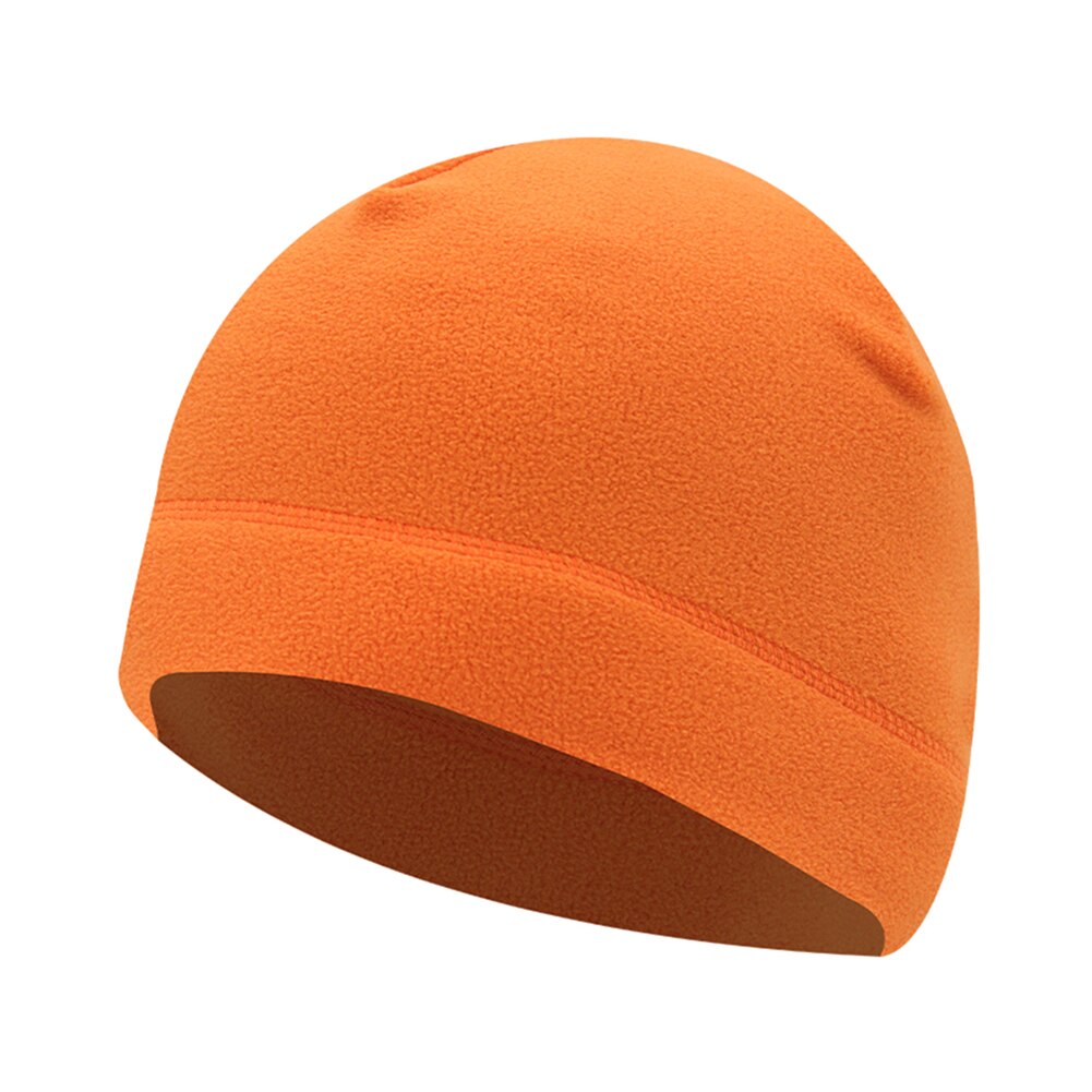 Skullies Beanies Men&#39;s Winter Hat Knitted Hats For Women Beanie Men Warm Thick Fur Bonnet Homme Women&#39;s Skull Hat Caps: Orange