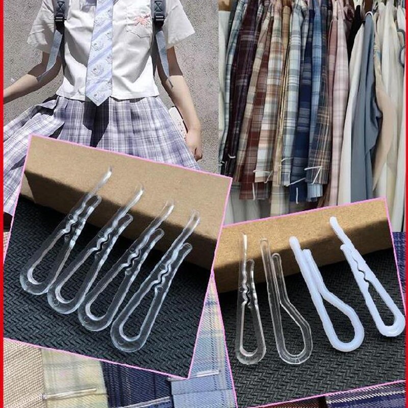 1000 pezzi di plastica trasparente clip trasparente calze multifunzione clip di stoffa molletta dentata per camicia reggiseno scontrino calzino pantaloni