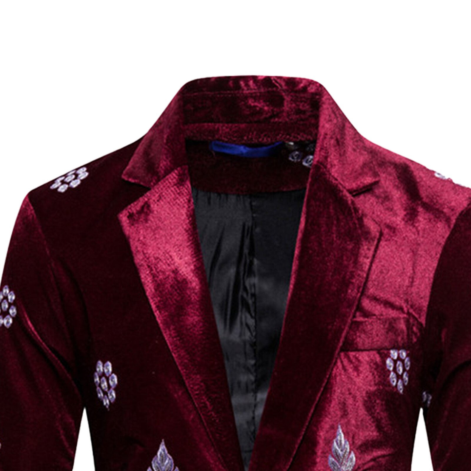 Business Suit Velvet Embroider Coat Men Cloth for Marriage