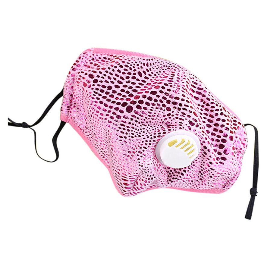 Válvula de protección facial transpirable para mujer, filtro de carbón activado de algodón lavable, transpirable, novedad: PK