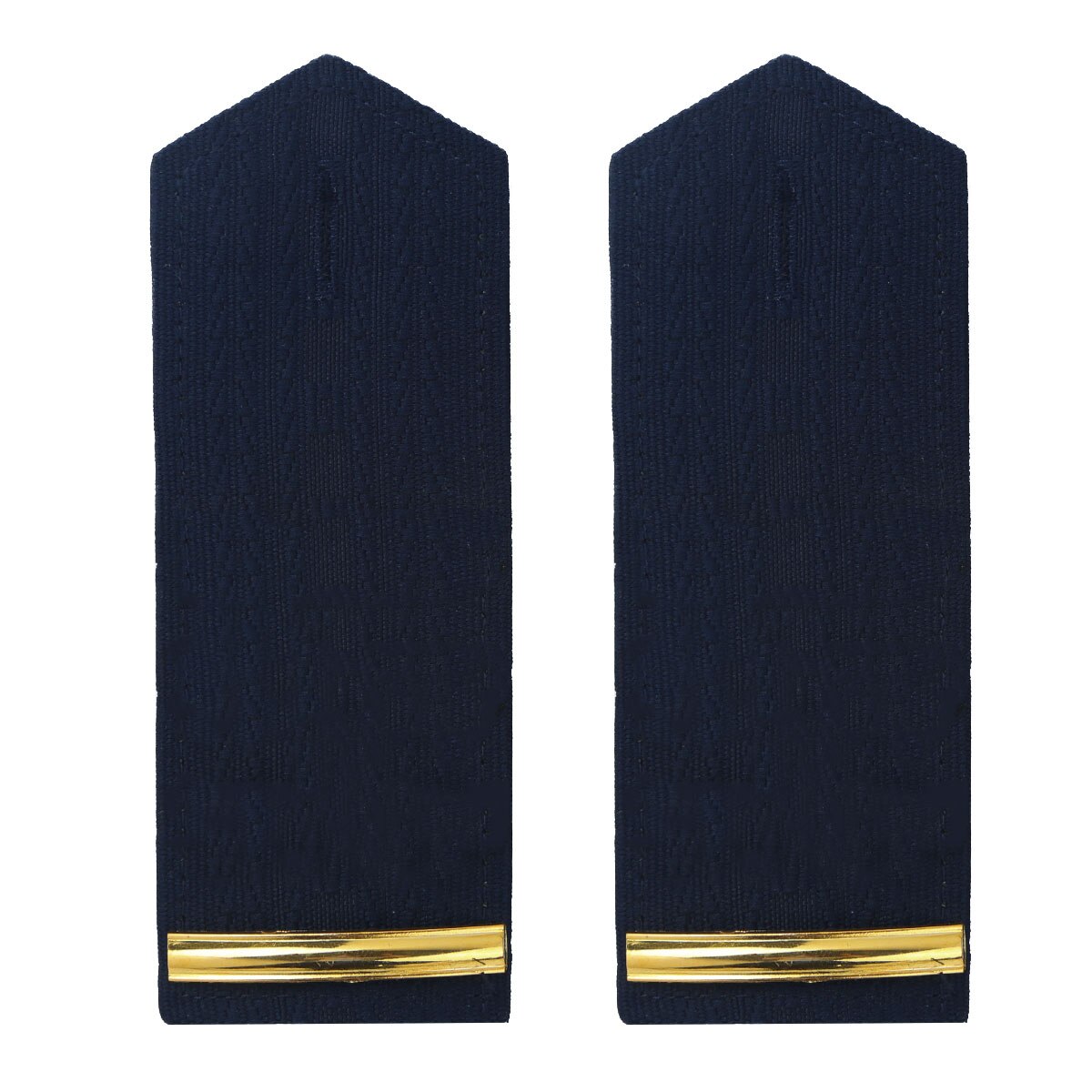 1 Paar Professionele Airlines Pilot Epaulet Gold Metal Bar/Ster/Tarwe Diy Epauletten Universele Sailor Kleding Schouder Board badge: Dark Navy One