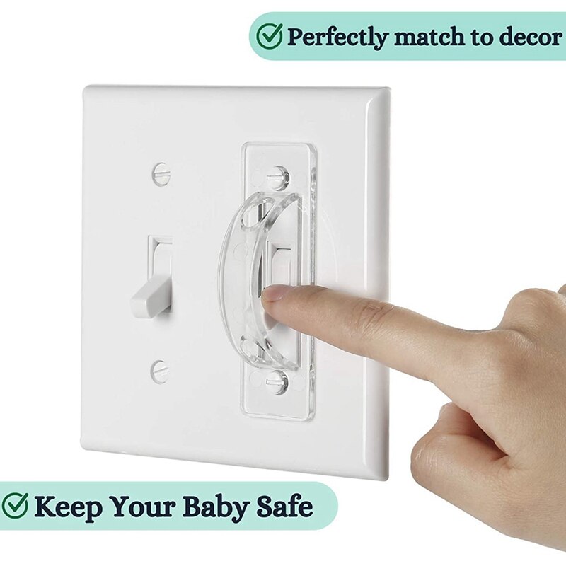 Pak Van 6 Stuks, Transparant Licht Schakelaar Beschermkap, Kind Bescherming Lichtschakelaar Cover Bescherming