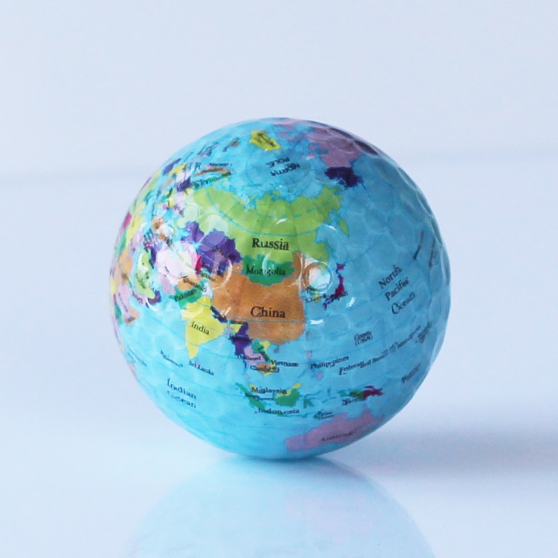 3 stk/part globekort farve golfbolde øve golfbolde golfbolde