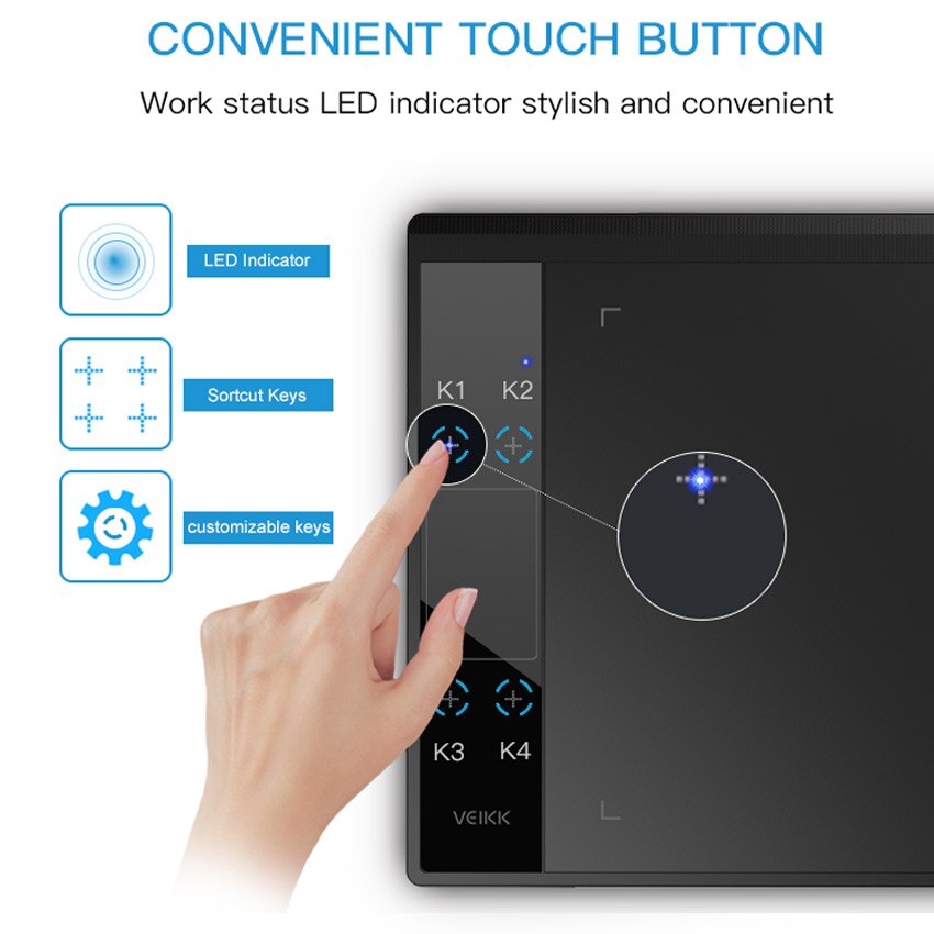 Aveiro Graphics Tablet - 10.1" Screen - 8192 Pressure Levels - USB Interface - 2160x1440 Resolution
