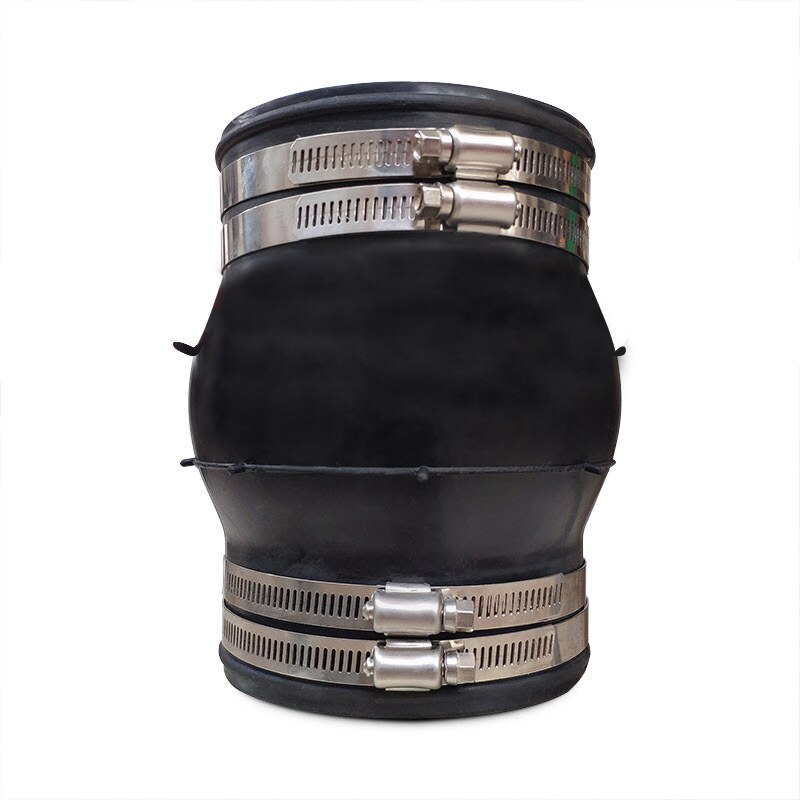 Flexible rubber pipe joint rubber joint pipe for pipe hose clamp stainless steel pipe clamp rubber hose pipe joint DN25-DN125