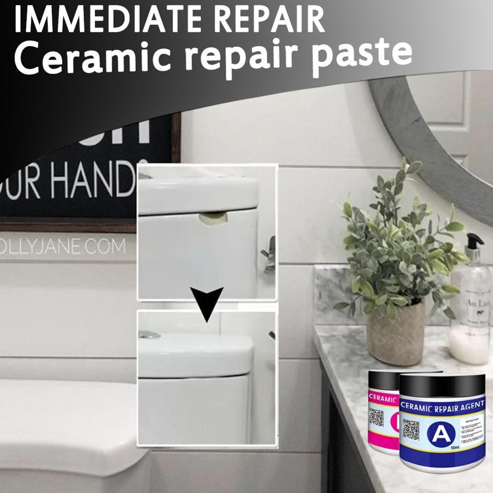 Porcelain white Tile Repair Agent Ceramic Paste Floor Super Tile Marble Strong Home Floor Adhesive Tiles Fix Repair Adhesiv V5C5
