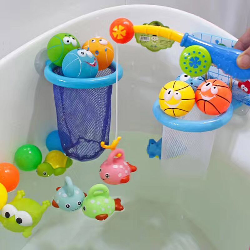 4 Teile/satz Baby Schlecht Spielzeug freundlicher Kunststoff Wasser Angeln Spielzeug Preis Wasser sprühen Haken