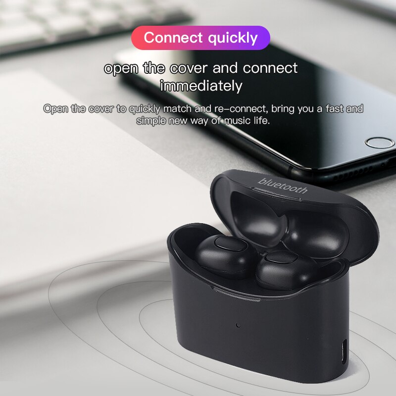 Bluedio T-Elf 5,0 Bluetooth Kopfhörer TWS mit Ladung Kasten in ohr Sport drahtlose kopfhörer für musik und zelle handys