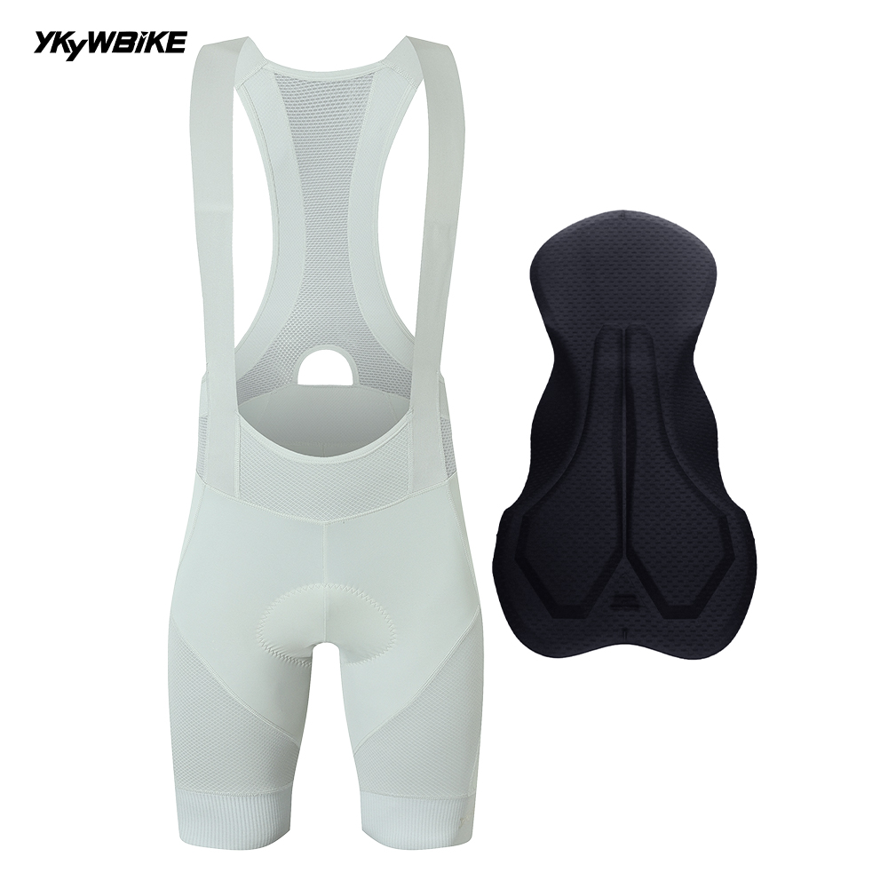 YKYWBIKE Men's Cycling Bib Shorts Road Bike Bibs Bicycle Tights Cycling MTB Bib Pants with 6 Hours Padded Belgium Padding