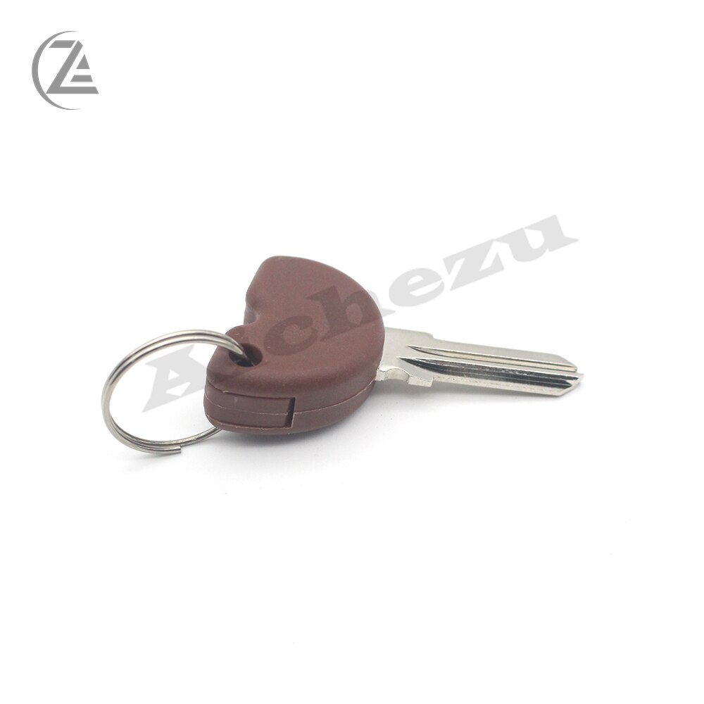 ACZ-llave ciega sin cortar, Chip transpondedor para Gilera, Vespa Piaggio, marrón,
