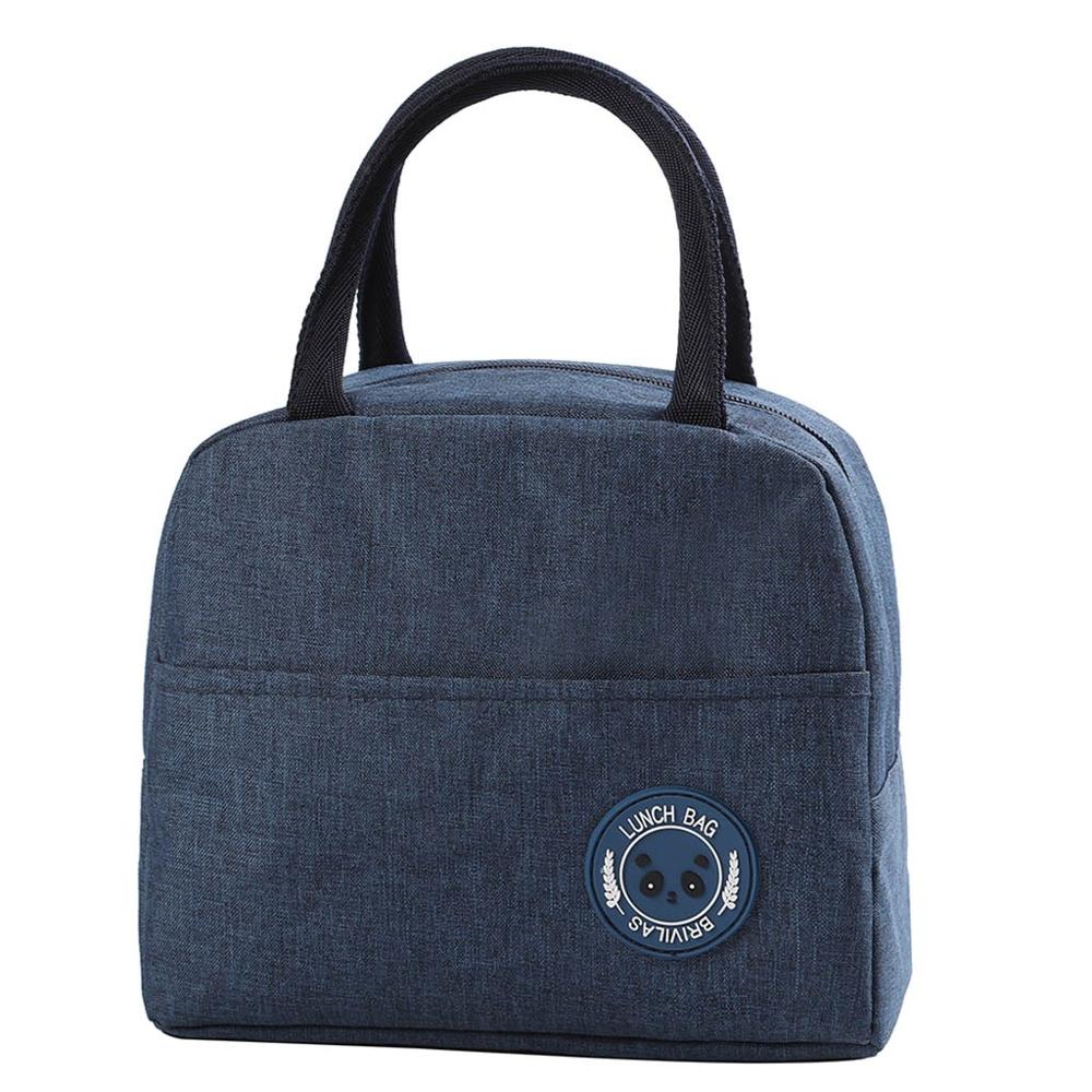 Bolsa de almuerzo fiambrera bolsa de comida Unisex bolsos para la comida para mujer para actividades al aire libre estilo Simple gran capacidad impermeable bolsa térmica #2: B