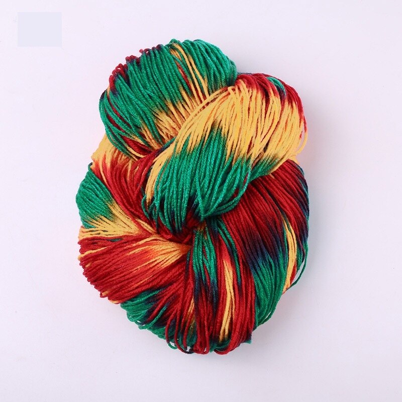 Mix-Colored Knitting Crocheting Thread Hand Knitting Super Soft Acrylic Anti-Pilling Fibre Dyed Yarn For Hand Knitting Sweater: 6