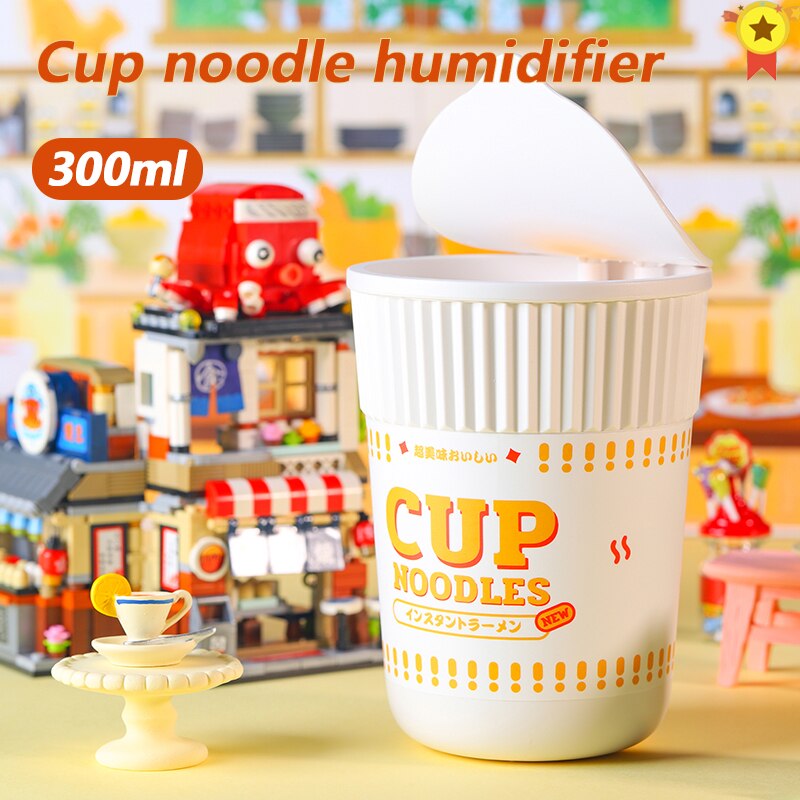 Cup Noodle Humidifier 300ML Ultrasonic USB Aroma Air Diffuser 2000 mAh battery Aromatherapy Humidificador Home Difusor