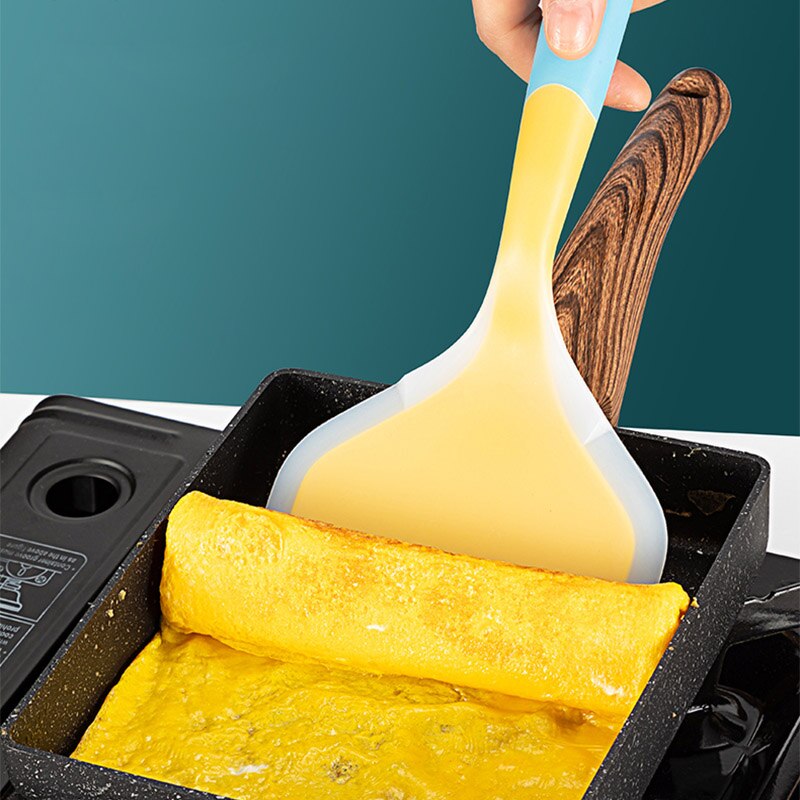 Food Grade Silicone Cooking Utensils Tamagoyaki Spatula Beef Meat Egg Kitchen Spatula Pizza Shovel Cooking Tools Kitchenware