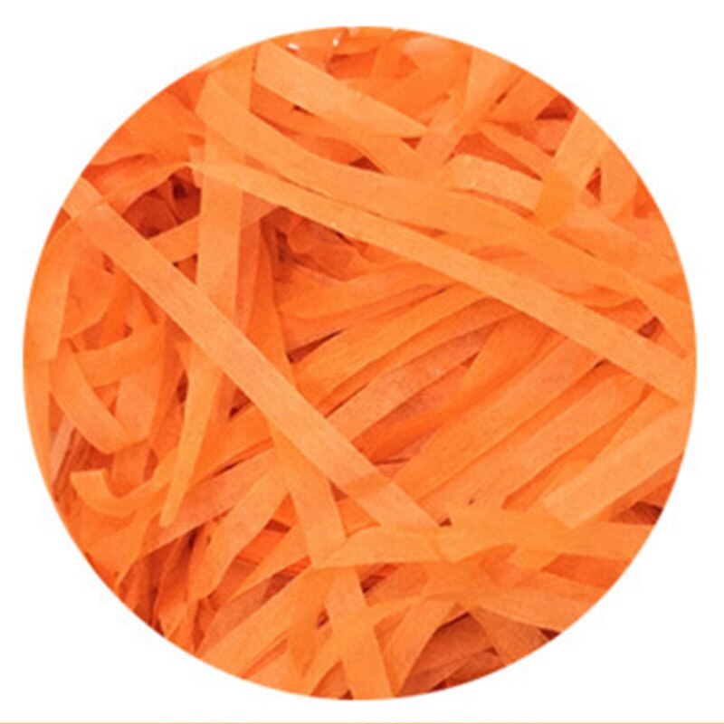 10g farverige strimlet krøllet papir raffia slikkasser gør-det-selv-boks fyldmateriale væv festemballage fyldstofindretning: Orange