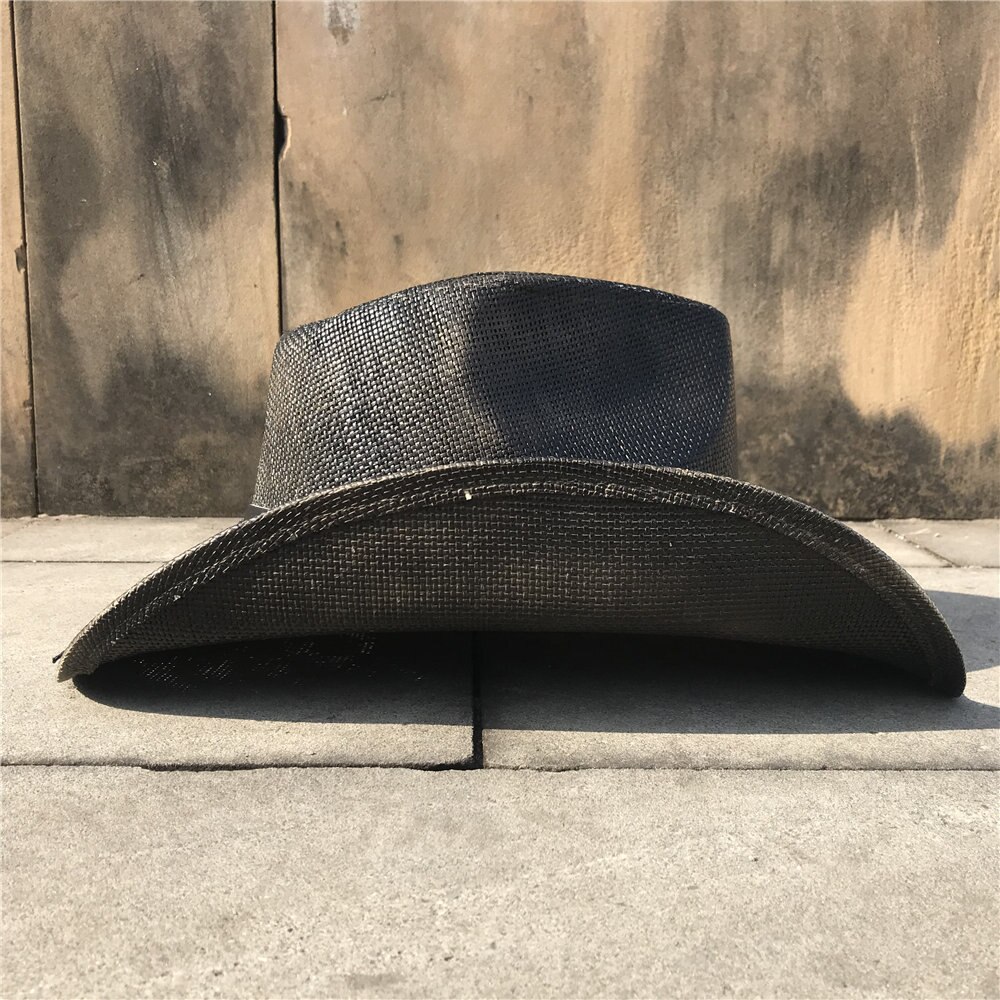 Mode Zomer Vrouwen Mannen Hollow Western Cowboy Hoed Vader Schipper Sombrero Hombre Hoed Dubbele Kleur Sunbonnet Zonnehoed