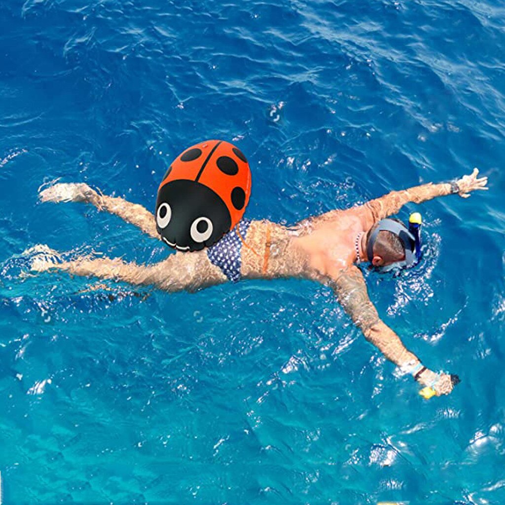 PVC Lifebelt Beetle Swimming Buoy Safety Float Device Air Drift Bag Tow Float Outdoor Swimming Safety Inflatable Flotation Bag