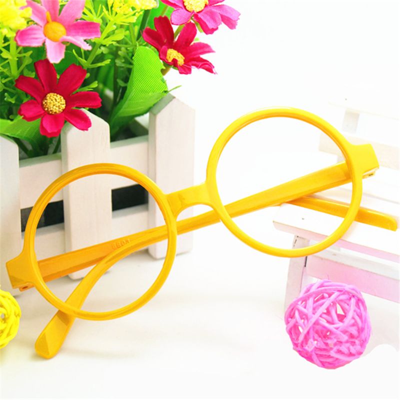 Gafas con montura redonda de Star Power HP para hombre, lentes de 7 colores para adultos y niños, accesorios de Cosplay para , 1 ud.