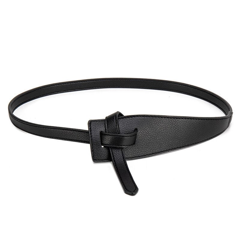 Ceinture de Trench-Coat pour femmes, Simple Pu, boucle irrégulière, nœud, ceinture amincissante, vêtements