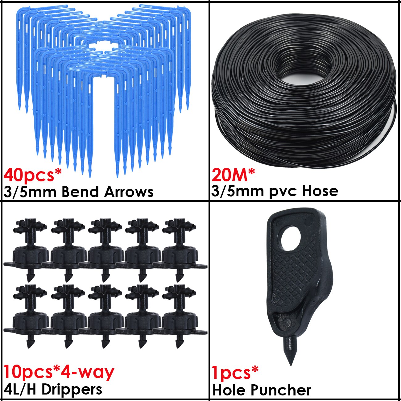 KESLA-sistema de riego por goteo para bonsái, accesorio de 3/5mm, Flecha de goteo, transmisor de 2 vías para jardín, juego de 10/20 unidades: Lavanda