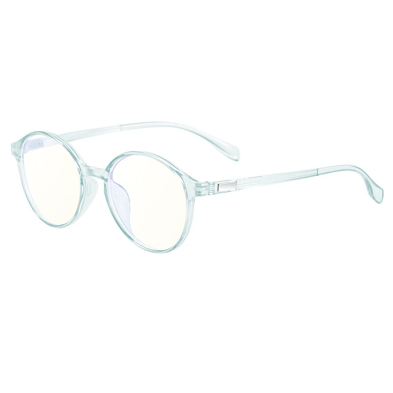 ! Lentes de cristal transparente WUE para mujer, gafas antiazules para hombre, gafas redondas para ordenador, óptico transparente, armazón de gafas: C5
